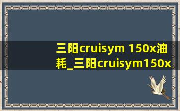 三阳cruisym 150x油耗_三阳cruisym150x油耗怎么看